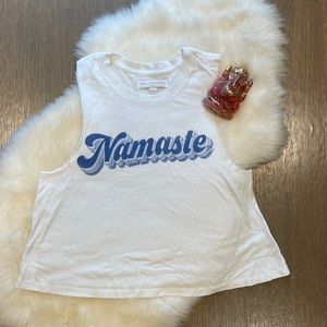 Spiritual Gangster “Namaste” Muscle Tank💙🤍